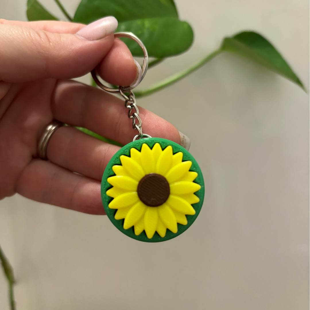 Sunflower Fidget Clicker | Keychain