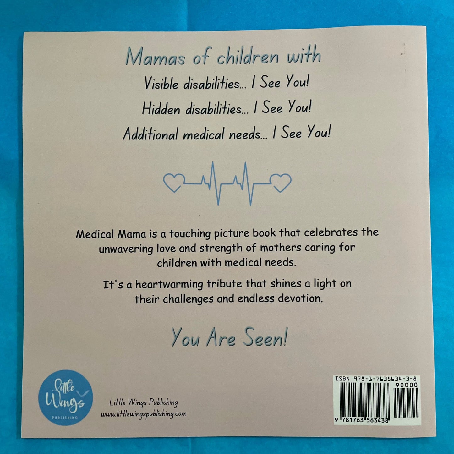 Back cover of the book Medical Mama