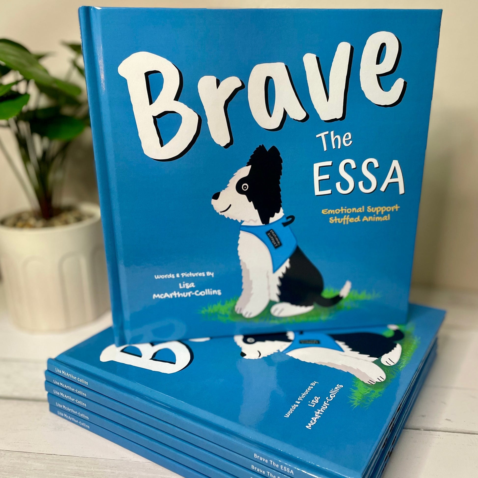 children's picture book called Brave The ESSA - a book about Emotional Support Stuffed Animals