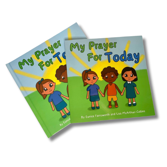 Front cover of hardcover and paperback  children's picture book called My Pray For Today by Little Wings Publishing